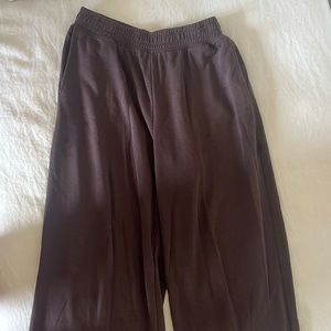 Brown flare sweatpants